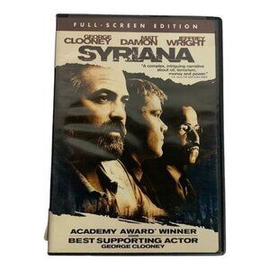 Syriana DVD Full-Screen Edition George Clooney Drama Thriller 2005